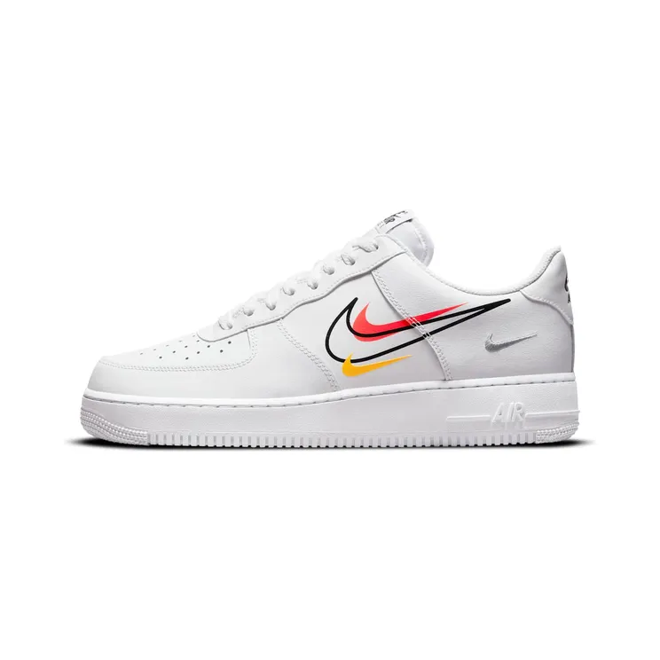 Nike Air Force 1 Low Multi Swoosh White Team Orange (2021) (DM9096-100)