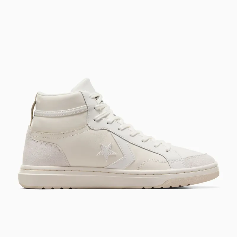 Converse Pro Blaze Classic Leather & Suede Egret/Vintage White (A09082C)