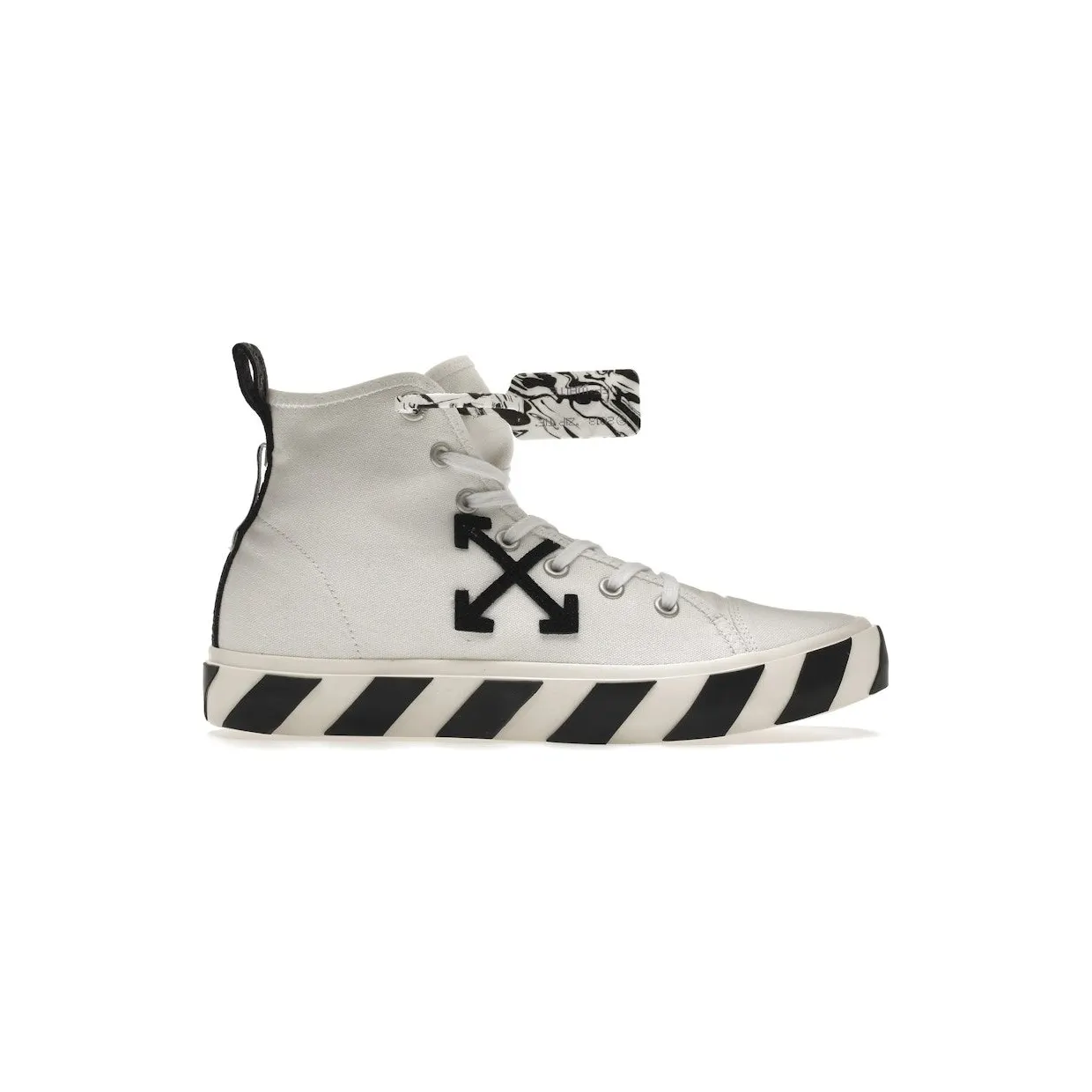 OFF-WHITE Vulcanized Mid Top White Black (OMIA119F21FAB0010110)