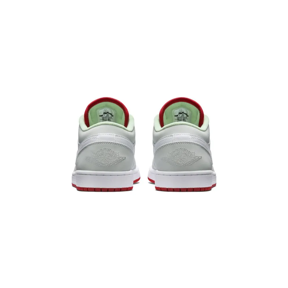 Jordan 1 Retro Low Hare (2015) Grey Mist/University Red-Poison Green (553558-021)