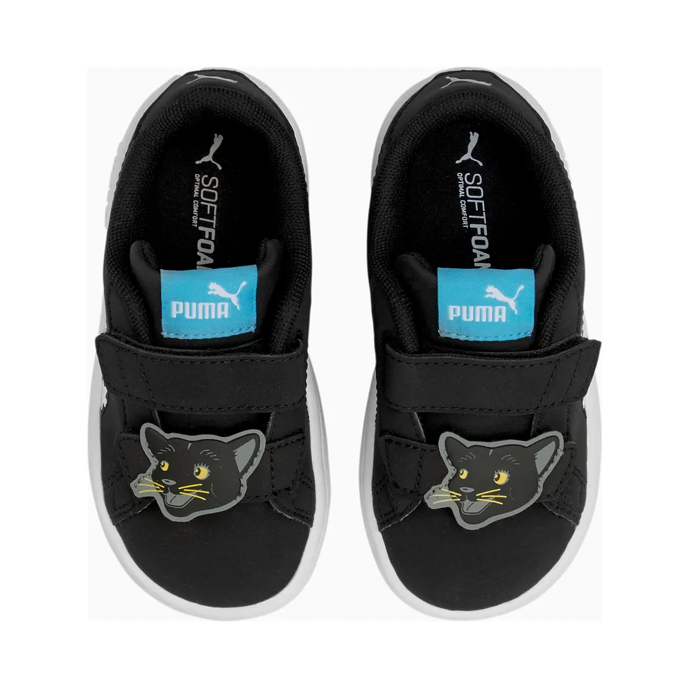 Puma Smash v2 Summer Animals babysneakers White/Black (368789-01)