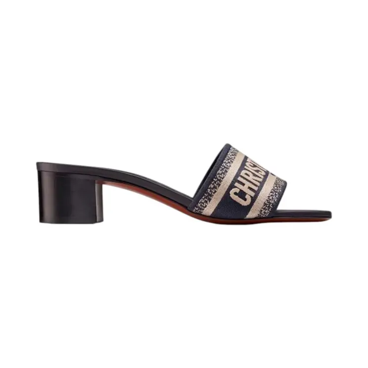 Dior Dway Slide Slippers Blue Black (KCQ244ERC_S56B)