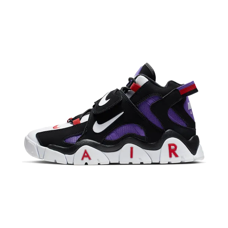 Nike Air Barrage Mid QS Raptors “Black / Hyper Grape / University Red / White” (CD9329-001)