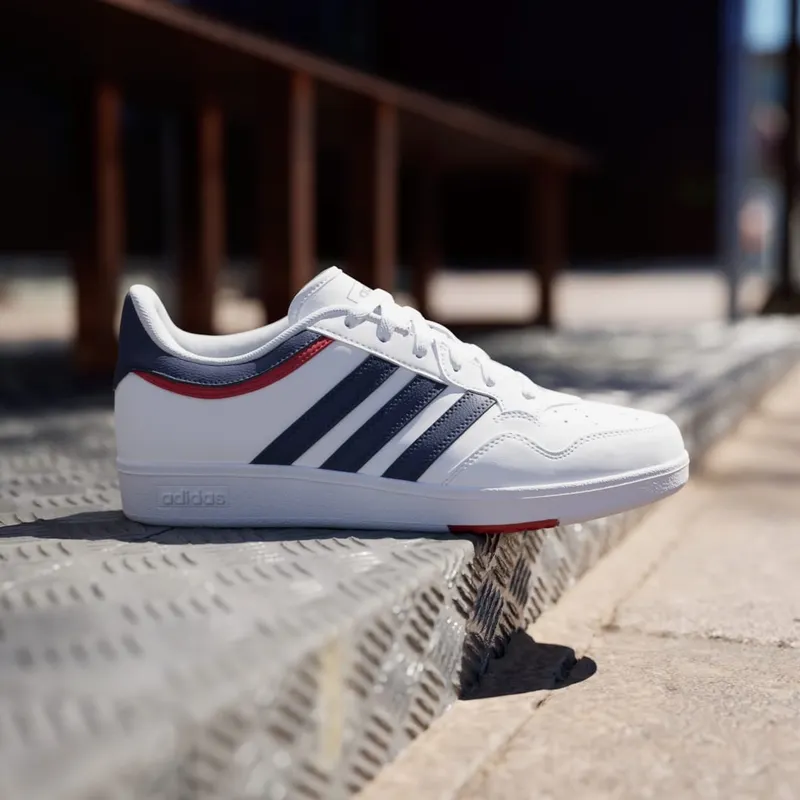 Adidas Hoops 4.0 Cloud White / Dark Blue / Team Power Red 2 (JQ9986)