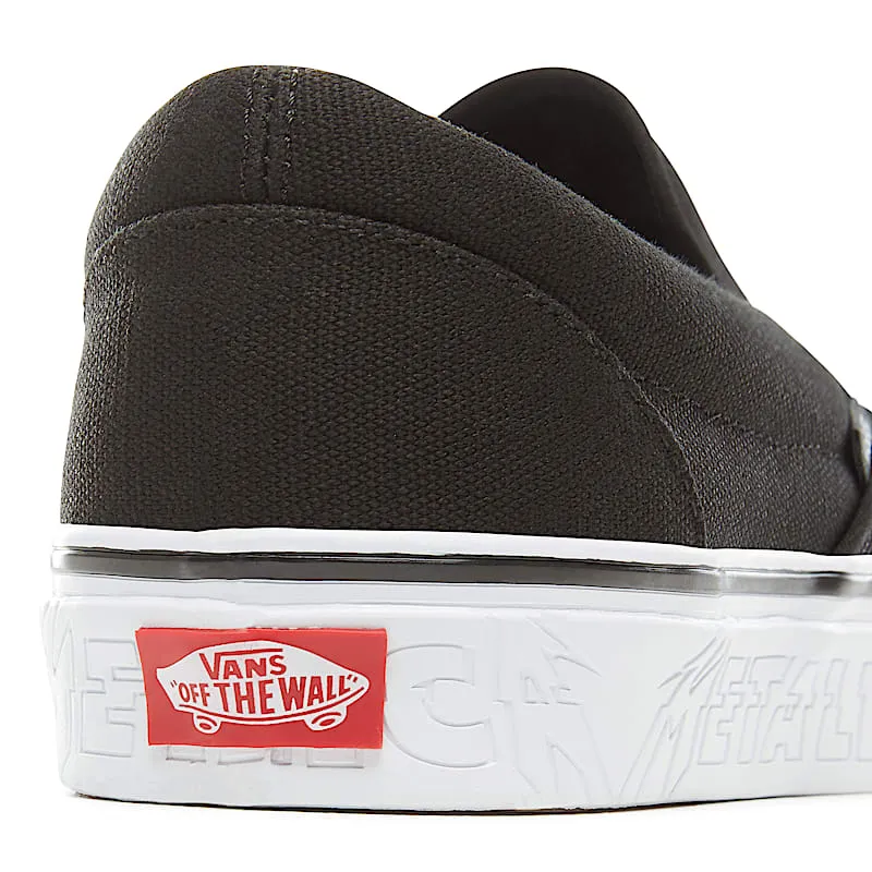 Vans Slip-On Metallica (2018) Black/True White (VN0A38F7PZJ)