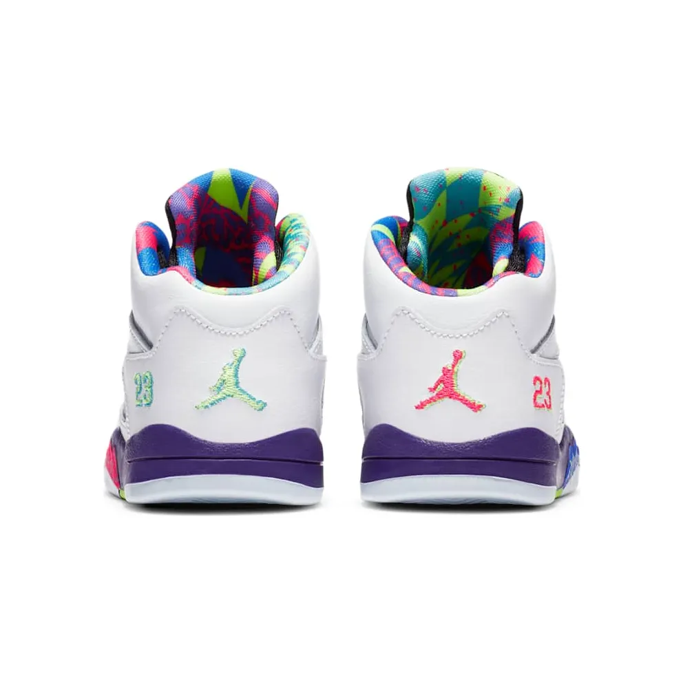 Jordan 5 Retro Alternate Bel-Air (TD) White/Court Purple-Racer Pink-Ghost Green (DB3025-100)