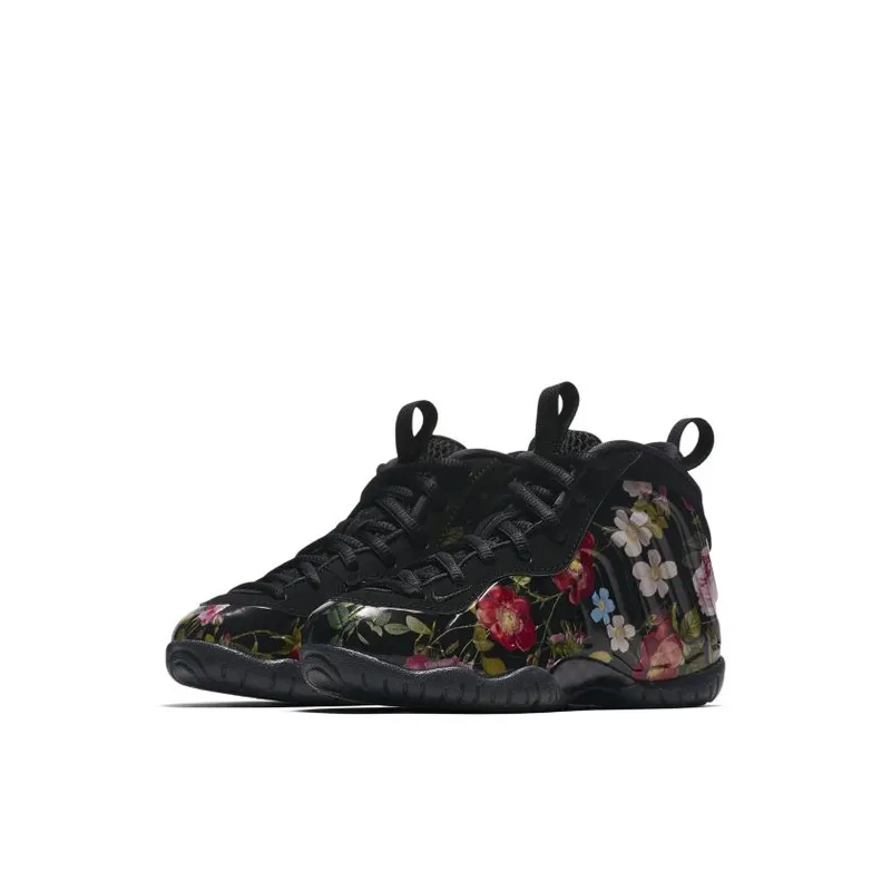 Nike Air Foamposite One Floral (PS) Black/Black-Metallic Gold (AT8249-001)