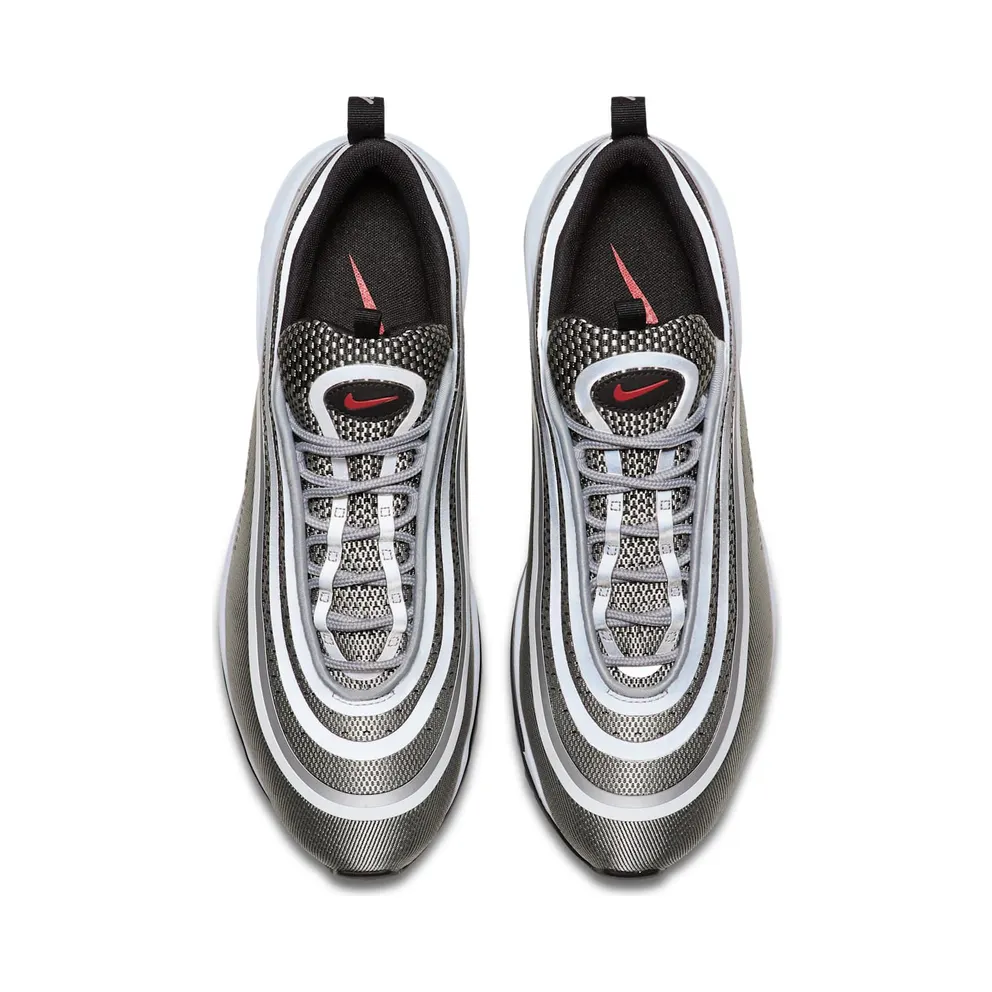 Nike Air Max 97 Ultra 17 Silver Bullet Metallic Silver/Varsity Red-Black-White (918356-003)