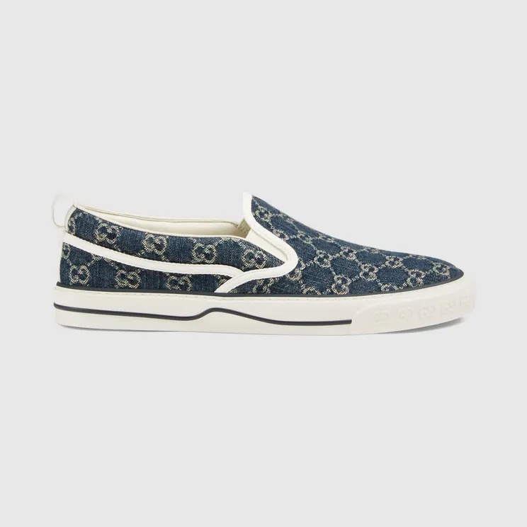 Gucci Tennis 1977 Slip On Denim (643489 2KQ20 4465)