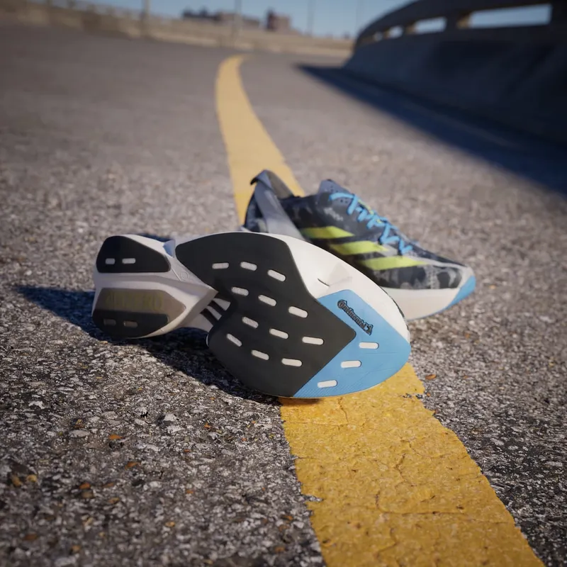 adidas Adizero Adios Pro 3 Crystal White Lucid Lemon Blue Burst (IG6426)