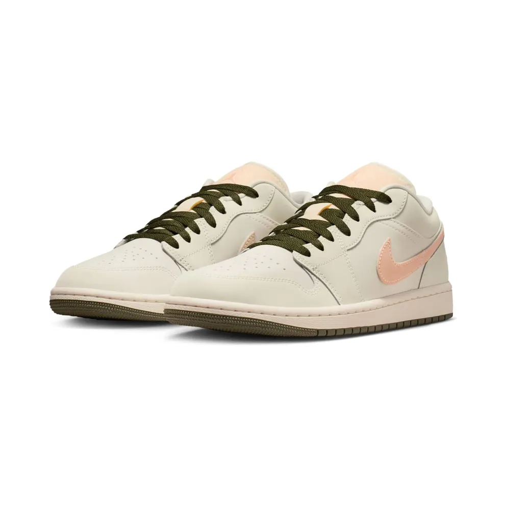 Jordan 1 Low “Sail Crimson Tint Khaki” (DC0774-111)