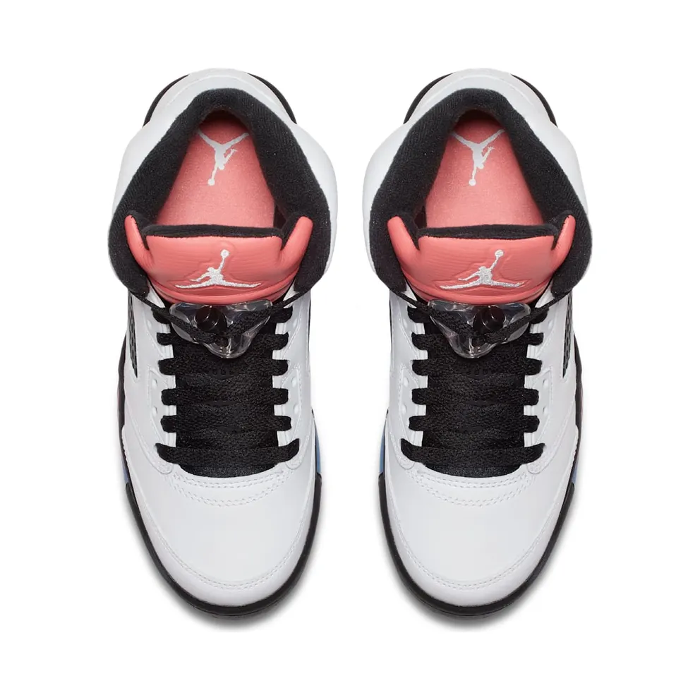 Jordan 5 Retro Sunblush (GS) White/White-Sunblush-Black (440892-115)