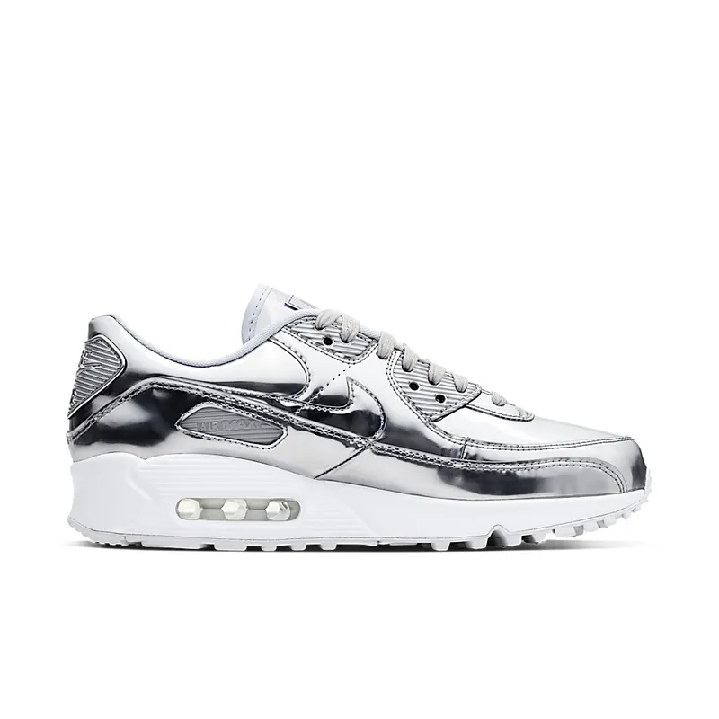 Nike Womens Air Max 90 ‘Metallic Pack’ Silver (2020) (CQ6639-001)