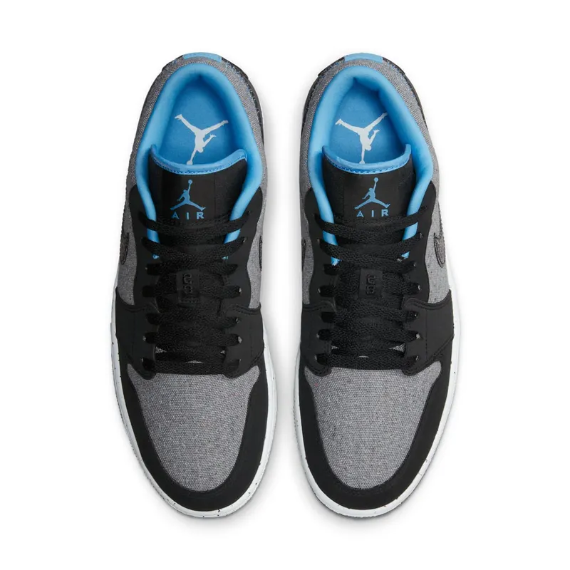 Air Jordan 1 Low Crater Black Grey Blue (DM4657-004)