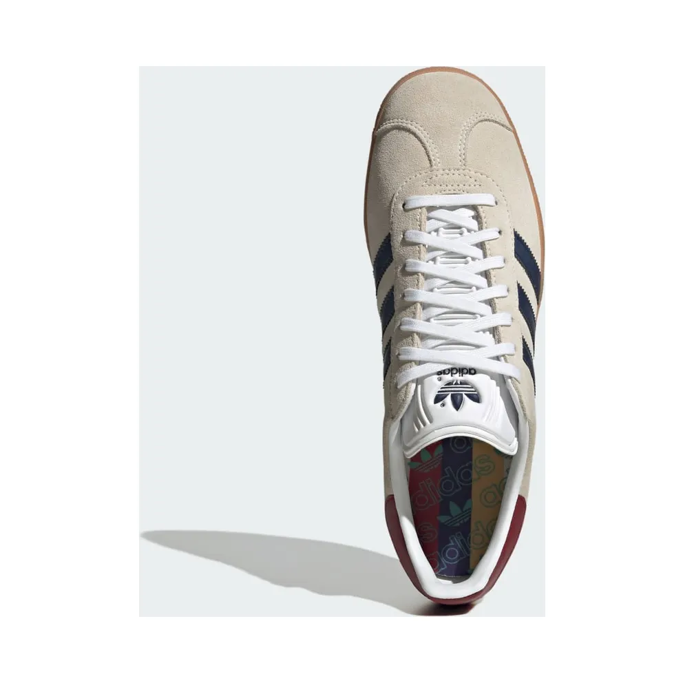 adidas Gazelle Off White / Dark Blue / Collegiate Burgundy (IE0546)