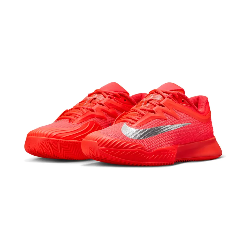 Nike Court Air Zoom Vapor Pro 3 Premium Clay Bright Crimson Metallic Silver (HQ6033-600)