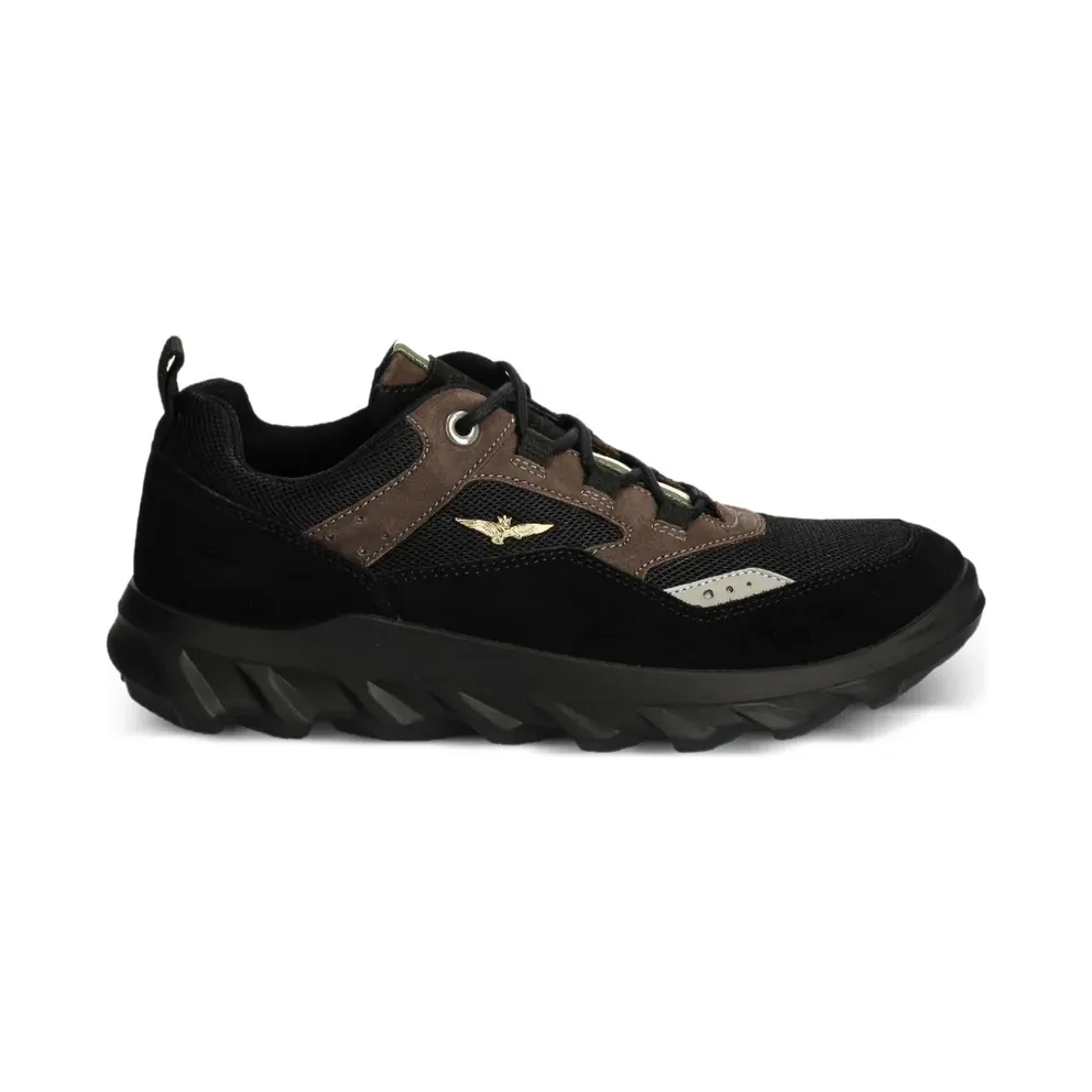 Aeronautica Militare Hiking- mit Mesh-Einsatz – Black (SC253PL250)