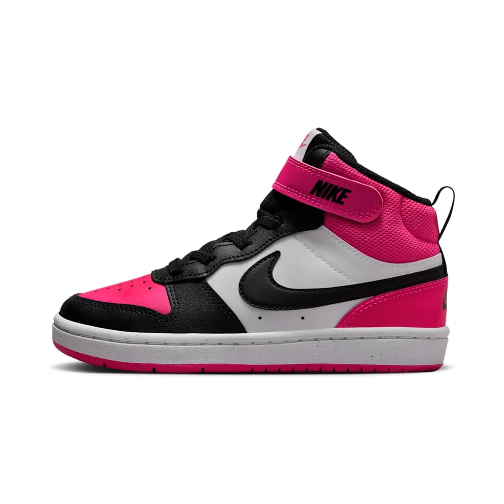 Nike Court Borough Mid 2 White Fierce Pink Black (HV0935-100)