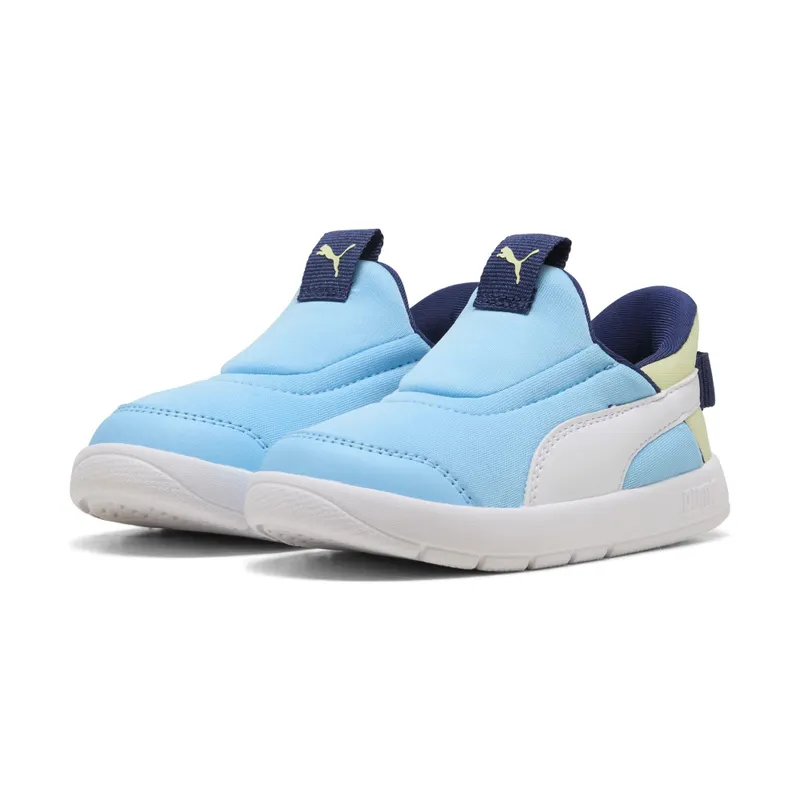 Puma Courtflex v3 SLIPTECH™ “Vibrant Blue / Puma White / Apple Spritz” (399735_10)