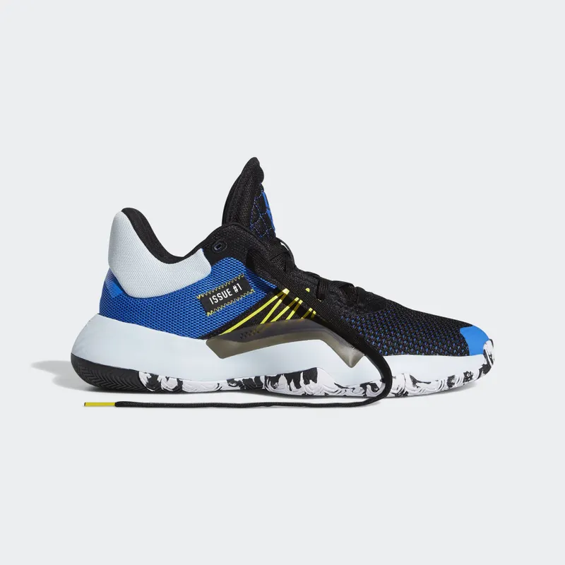 adidas D.O.N Issue #1 Black Black/Glory Blue/Shock Yellow (EF9908)