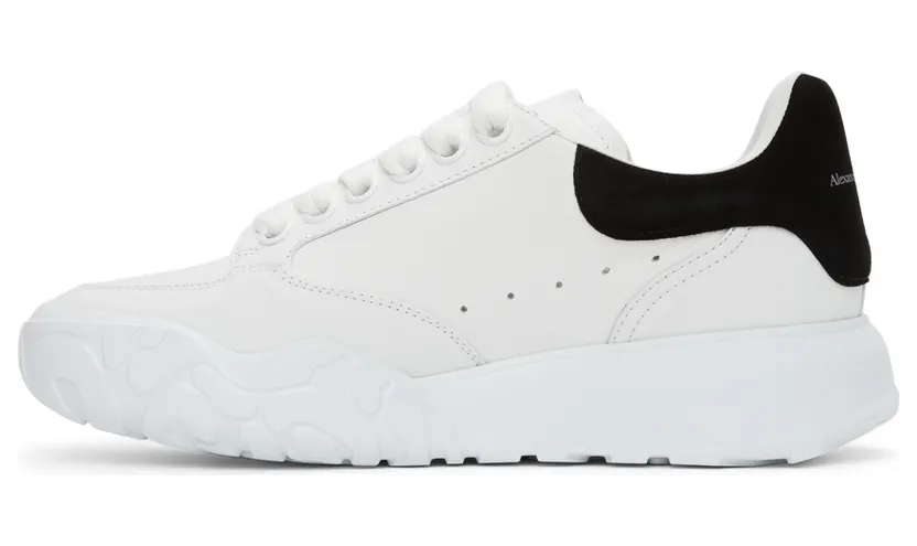 Alexander McQueen White & Pink Court Trainer Sneakers (633915WIA9A) (3)