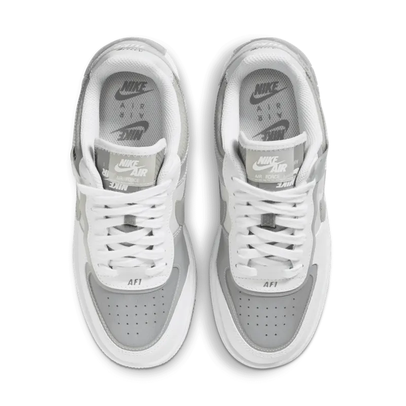 Nike Air Force 1 Shadow White Grey (W) White/Grey Fog-Photon Dust-Particle Grey (CK6561-100)