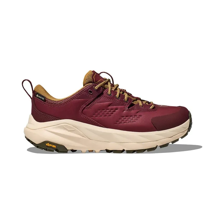 Hoka One Kaha Low Gore-Tex Elite Terrain System Varsity Burgundy Alabaster (1150913-VYB)
