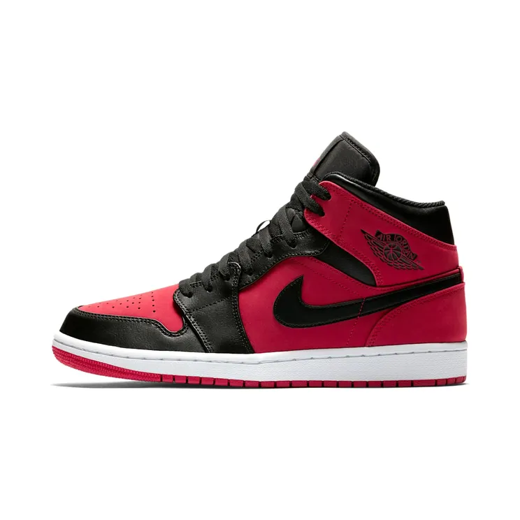 Air Jordan 1 Mid GS “Gym Red / White / Black” (554725-610)