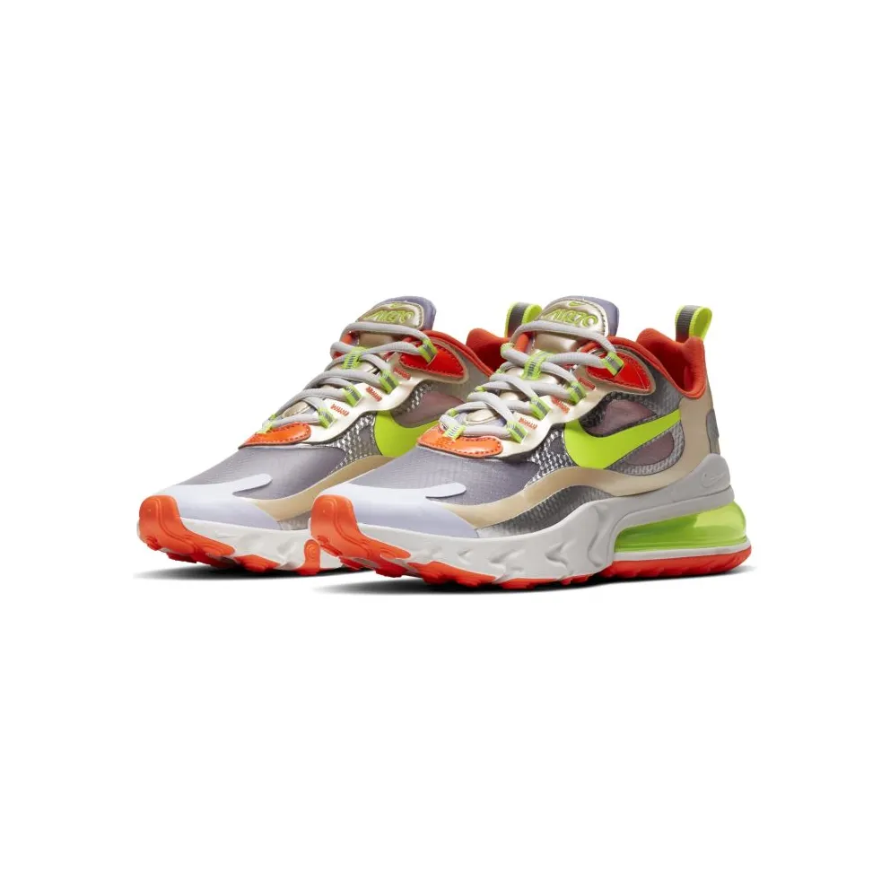 Nike Air Max 270 React Desert Ore Volt Orange (W) White/Platinum-Volt-Desert Ore-Orange (CQ0210-101)