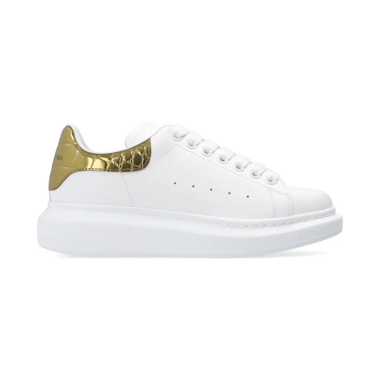 Alexander McQueen Oversized Gold Crocodile (W) (553770 WHYBQ 9075)