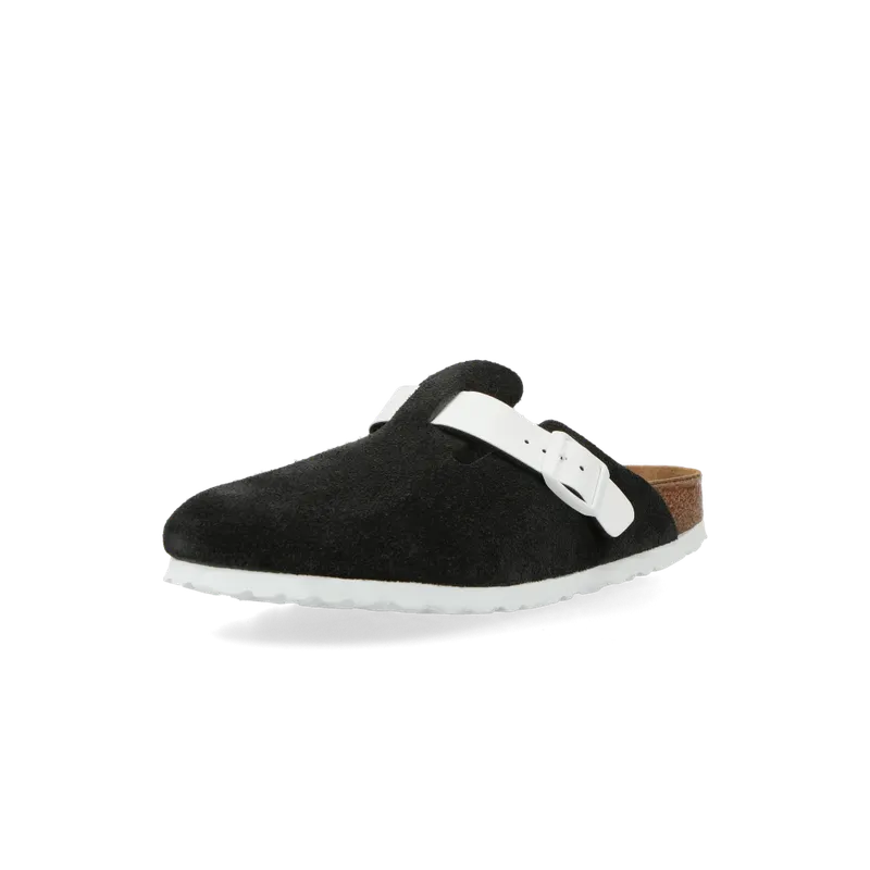 Birkenstock Boston VL W (Black / White) – 1025937