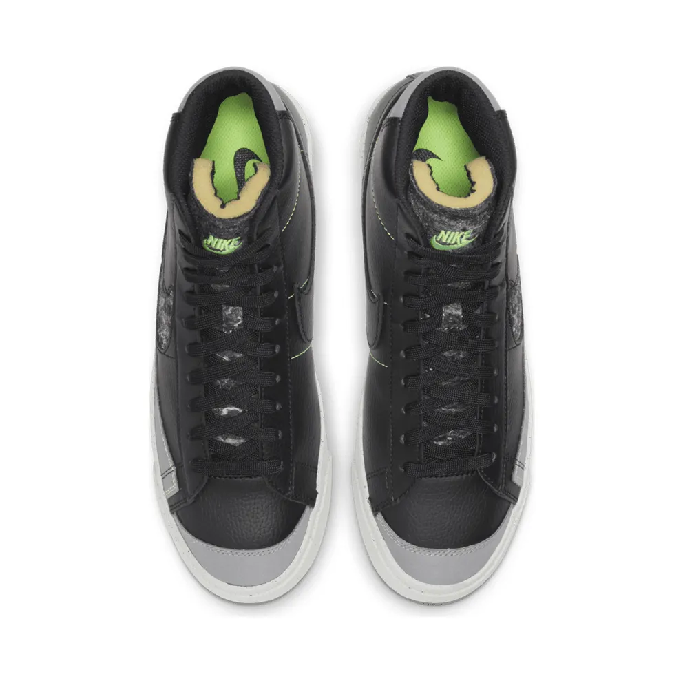 Nike Blazer Mid ’77 Vintage Black Light Bone Black/Electric Green/Light Bone (CW6726-001)
