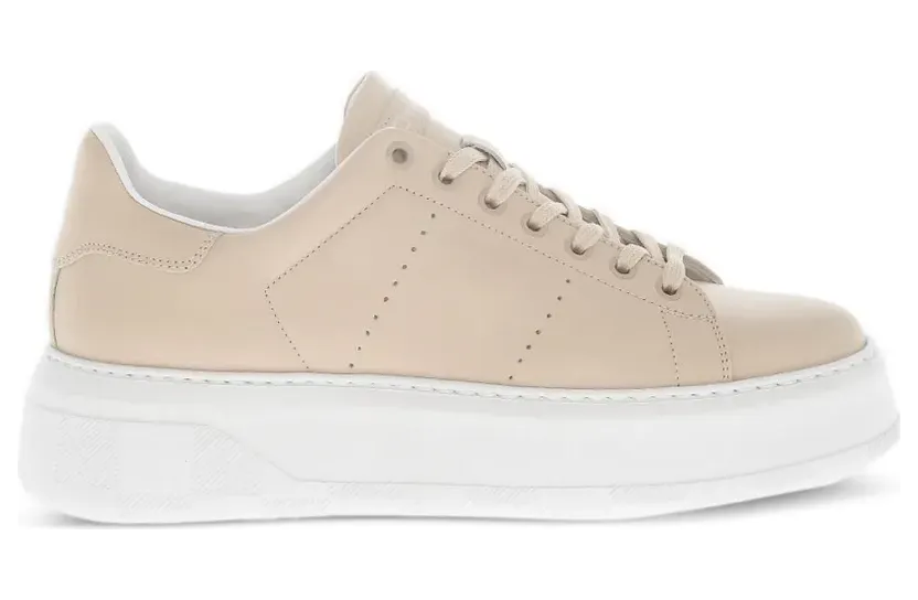 Woolrich low-top leather sneakers – Beige (CMWFFO1510FRUWF220W1510)