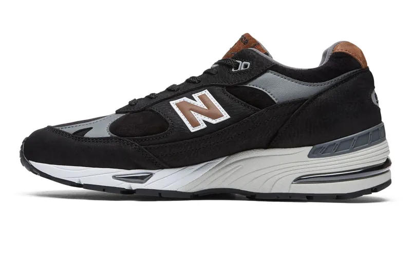 New Balance 991 MiUK Black Grey Brown (M991KT)