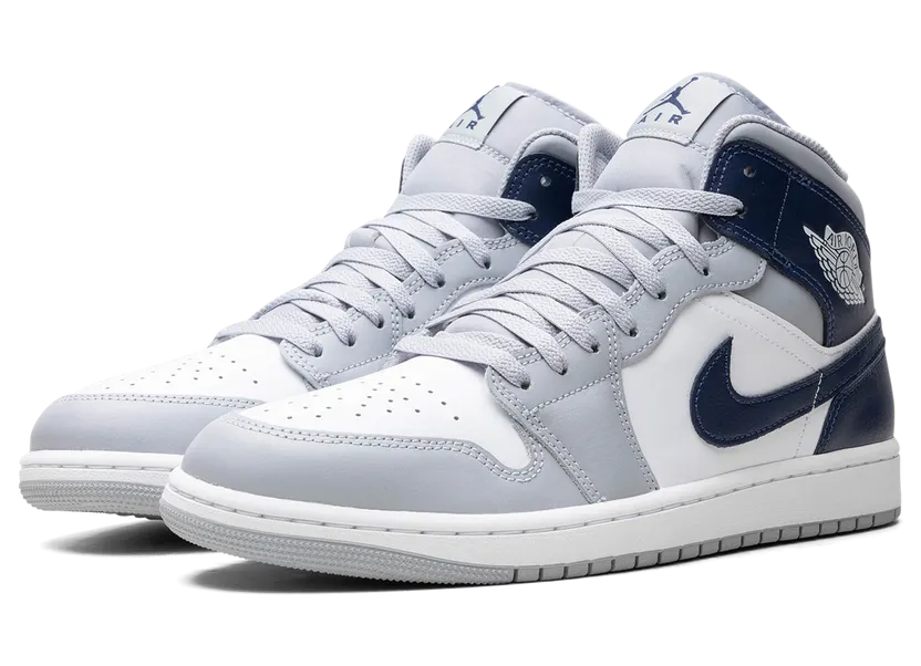 Air Jordan 1 Mid “Wolf Grey Midnight Navy” (DQ8426-104)