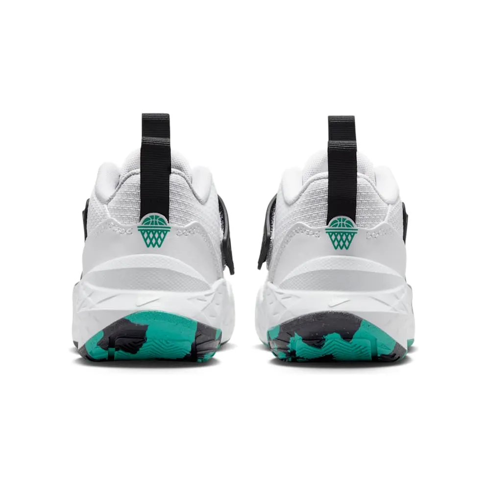 Nike Team Hustle D 12 White Black Emerald Topaz Gold (HF6280-105)