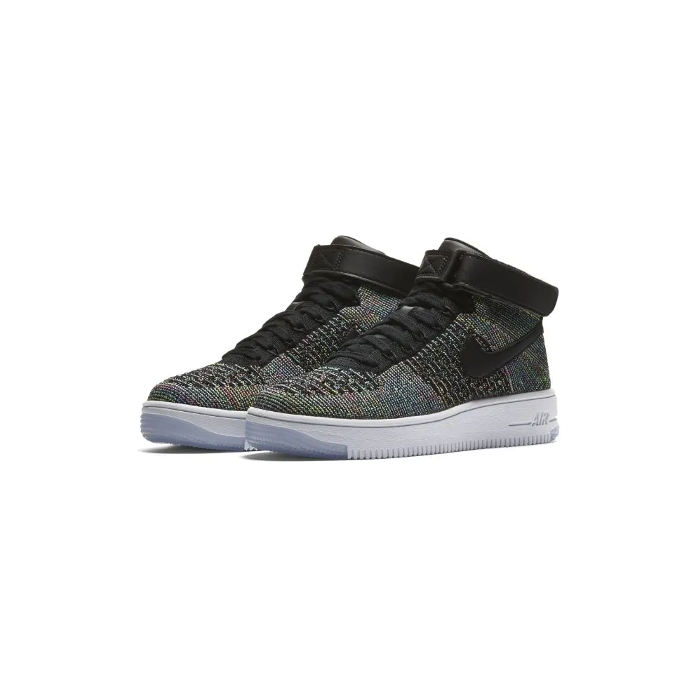 Nike Air Force 1 Ultra Flyknit Mid Multi-Color 2.0 (GS) Pink Blast/Black-White (862824-600)