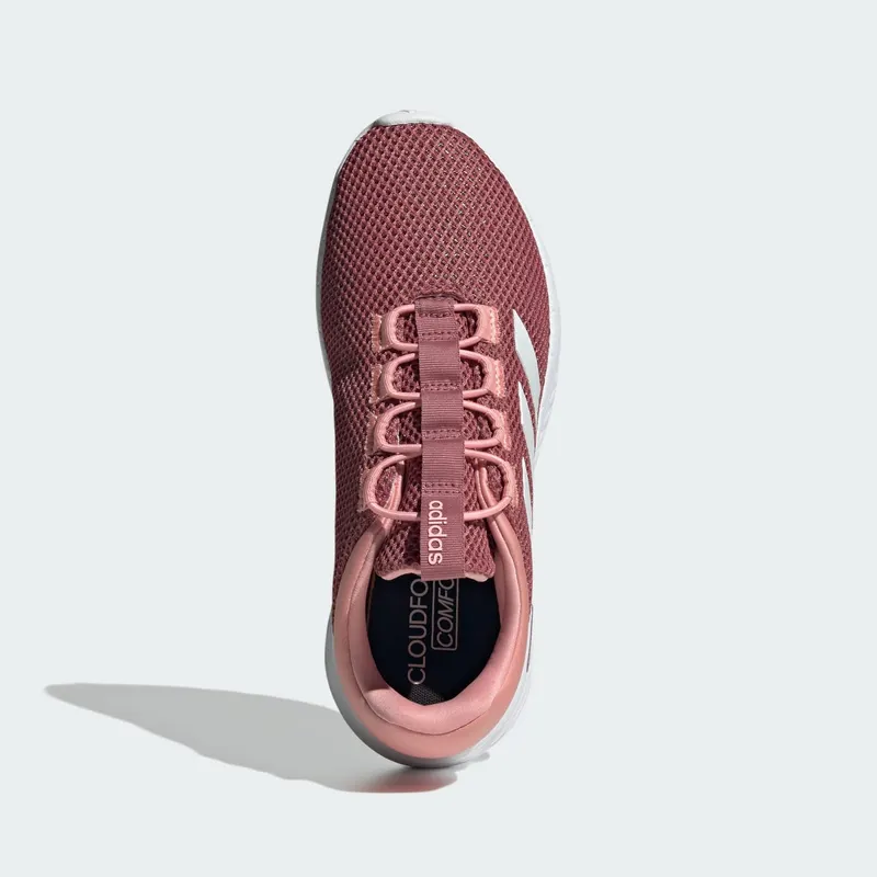 Adidas Cloudfoam Comfy Elastic Lace Preloved Crimson / Cloud White / Semi Pink Spark (IH6049)