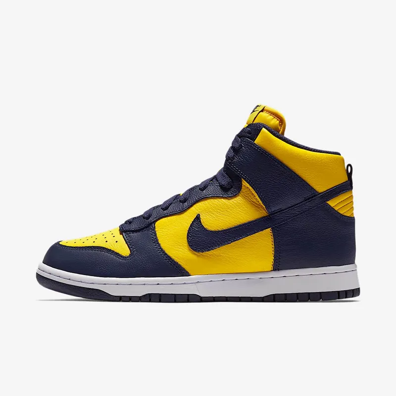 Nike Dunk High Michigan Varsity Maize/Midnight Navy (850477-700)