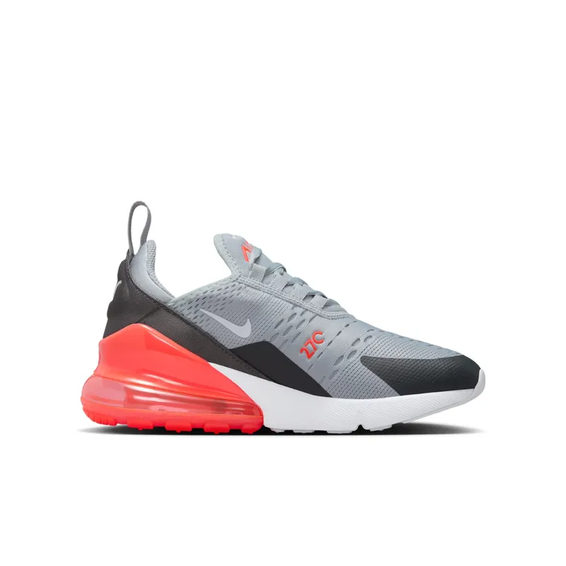 Nike Air Max 270 GS “Wolf Grey Anthracite Bright Crimson White” (943345-039)
