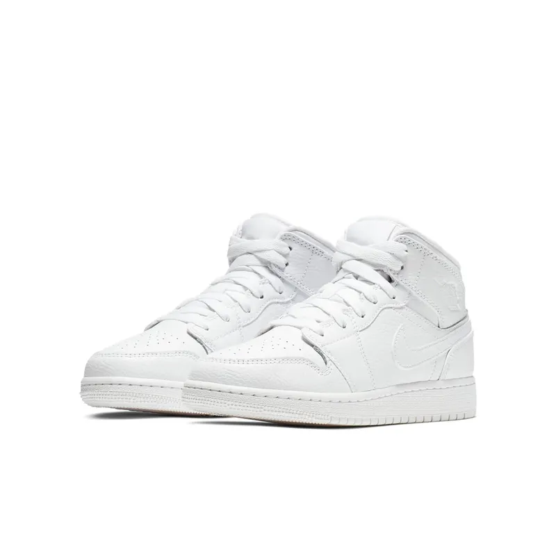 Jordan 1 Mid Triple White (2019) (554725-129)