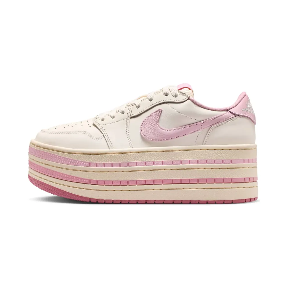 Jordan 1 Low Triple Stack Womens “Pale Ivory Iced Carmine” (HV8288-101)