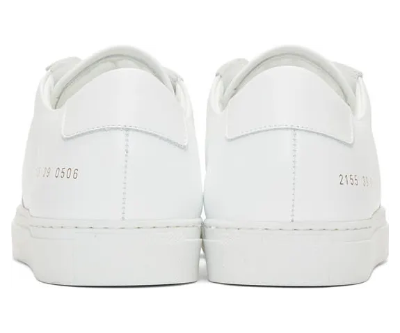 Common Projects White BBall Low Sneakers (ARTICLE 2155) (4)