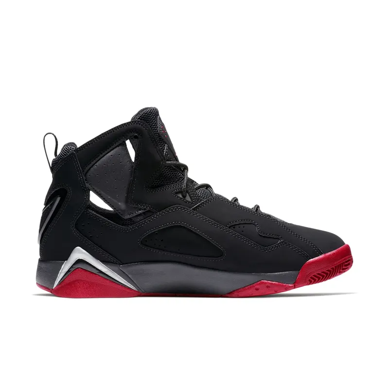 Jordan True Flight Black/Gym Red-Metallic Silver (342964-001)