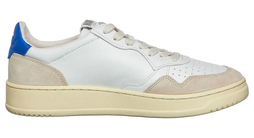 Autry Medalist Low Leather / Suede White / Princess Blue (AULMLS49) (3)