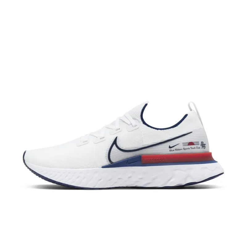 Nike React Infinity Run Flyknit Blue Ribbon Sports White/Track Red-Blue Void (CW7597-100)