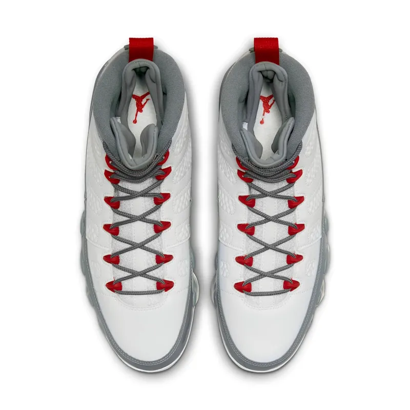 Air Jordan 9 Retro White/Cool Grey/Fire Red (CT8019-162)