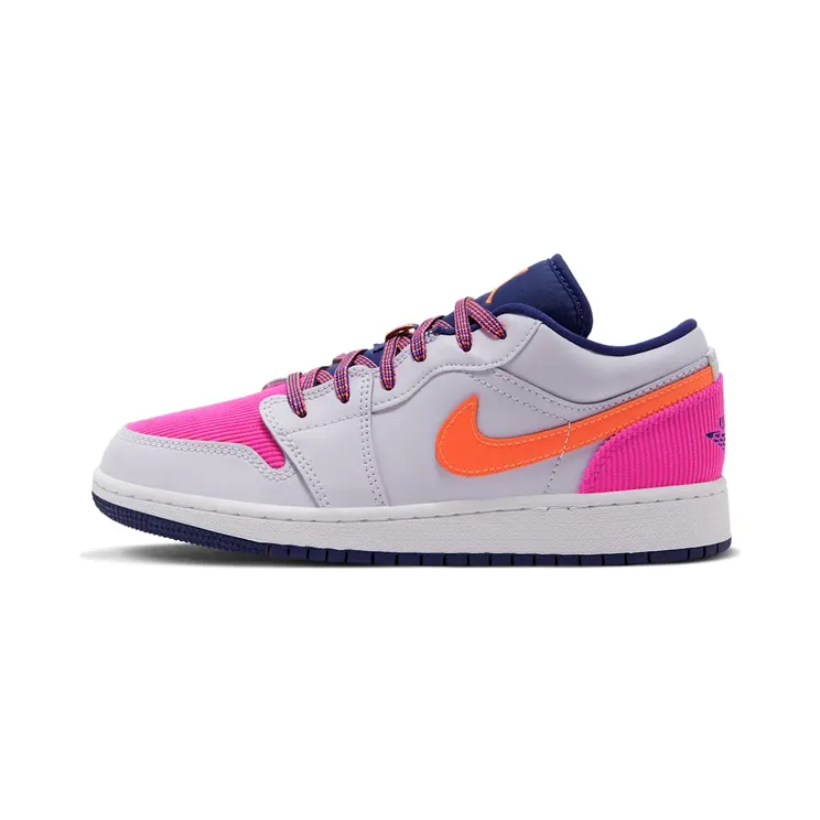 Air Jordan 1 Low’Fire Pink Hyper Crimson’ GS Barely Grape/Fire Pink/Regency Purple/Hyper Crimson (554723-502)