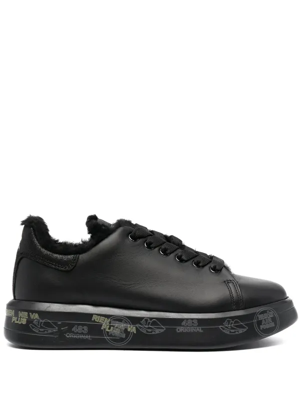 Premiata mit Shearling-Futter – Black (BELLE5074)