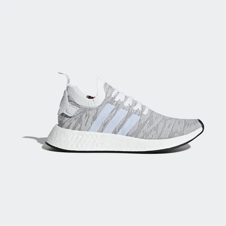 adidas NMD R2 Primeknit White Black